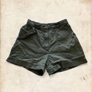 Woolrich Dark Green Women's Cargo Shorts